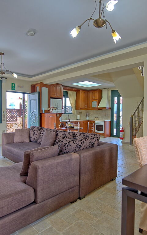 Villa Koules: Wohnzimmer