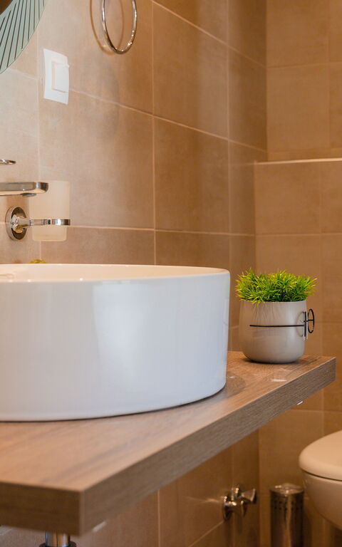 Beach Villa Christina: Bad