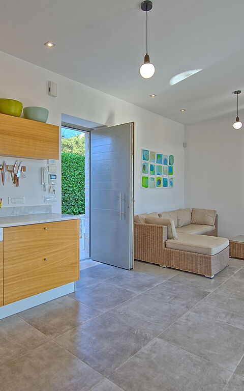 Villa Bluewhite: Küche, Wohnzimmer