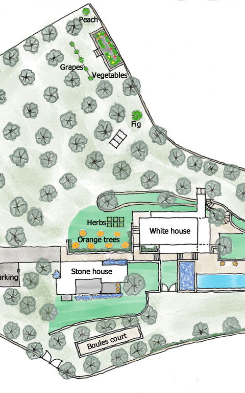 Villa Bluewhite: Planimetrie