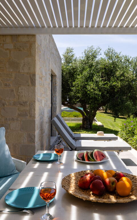 Villa Bluewhite: Balkon / Terrasse / Patio, Draussen