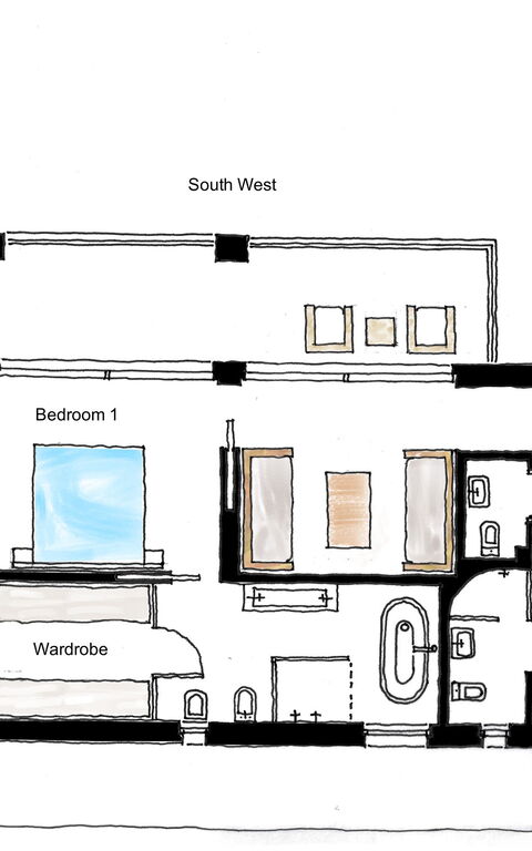 Villa Bluewhite: Planimetrie