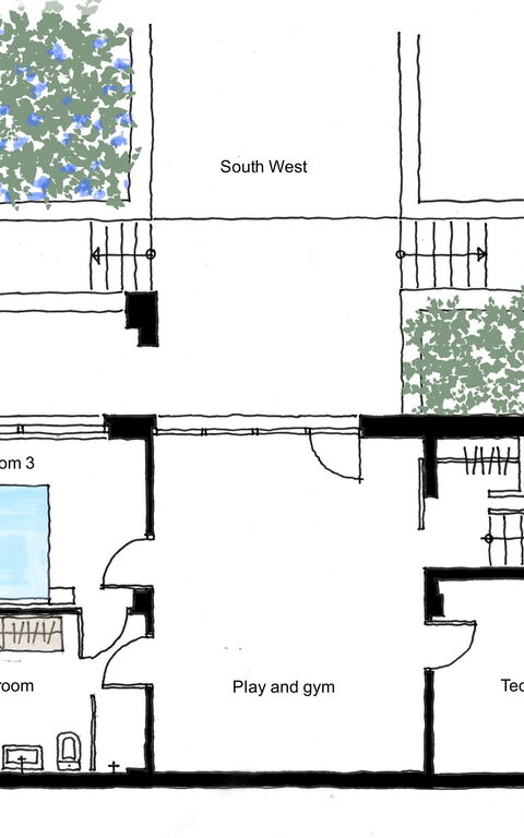 Villa Bluewhite: Planimetrie