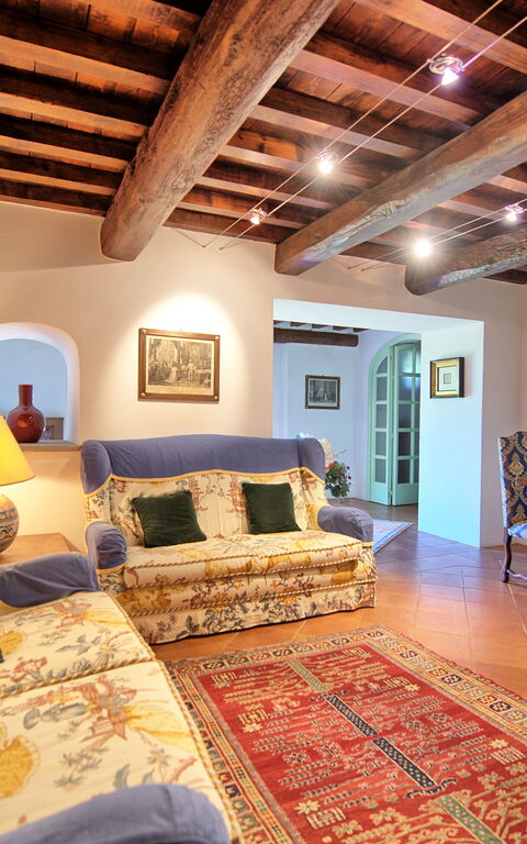 Villa Paneretta: Esszimmer, Wohnzimmer