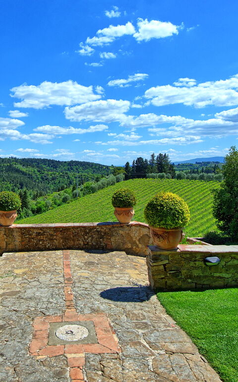 Villa Paneretta: Draussen, Sommer