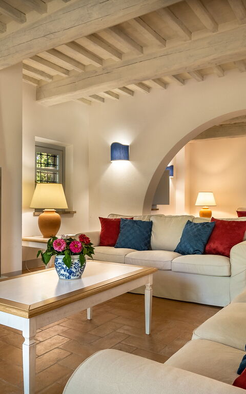 Villa Lucarella: Küche, Wohnzimmer