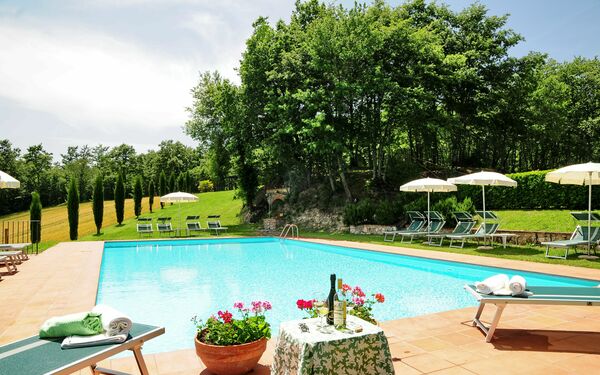 Casale Chieteno: Draussen, Schwimmbad, Sommer