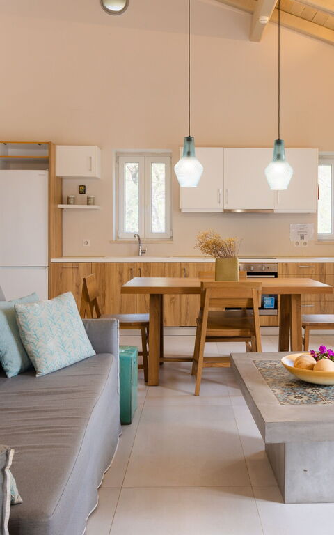 Villa Yaisemi: Küche, Wohnzimmer