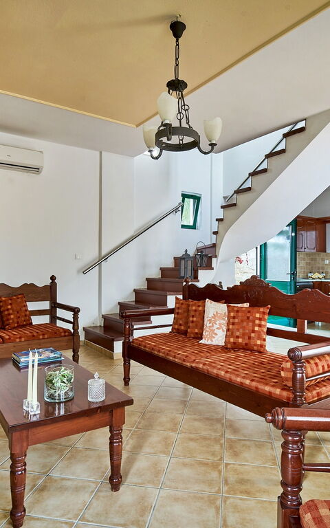 Villa Politini: Küche, Wohnzimmer