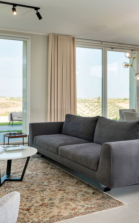 Villa Colleverde: Esszimmer, Küche, Wohnzimmer