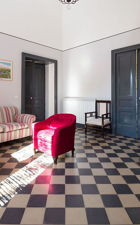 Villa Nerello: Wohnzimmer