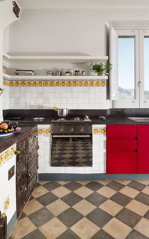 Villa Nerello: Küche