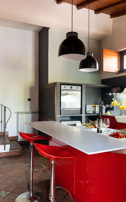 Villa Palmento Rosa: Küche