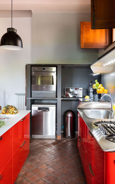 Villa Palmento Rosa: Küche