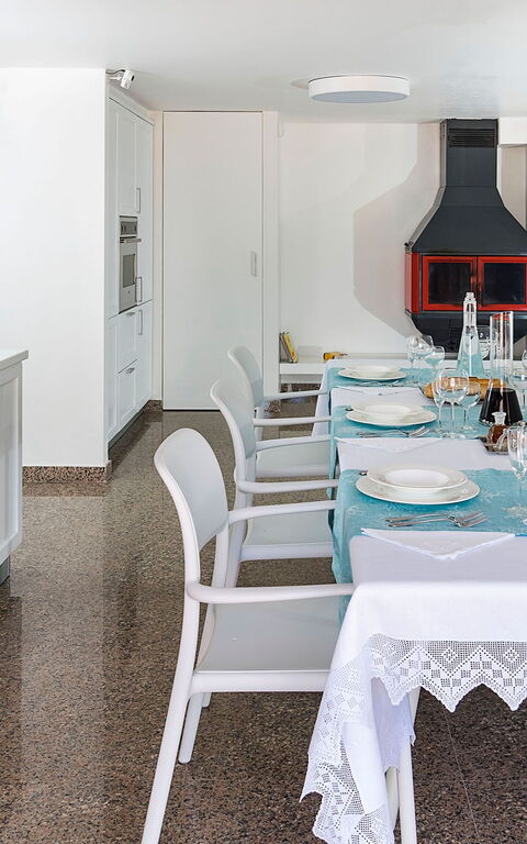 Villa Maya: Esszimmer, Küche