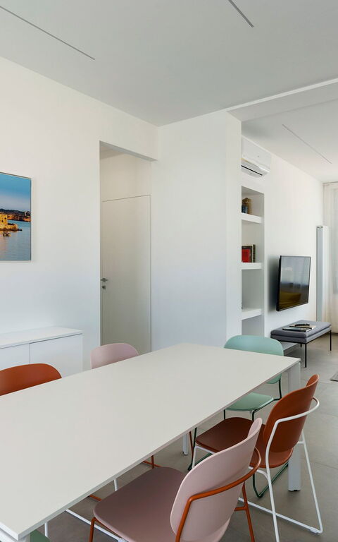 Villa Mia: Esszimmer, Küche, Wohnzimmer