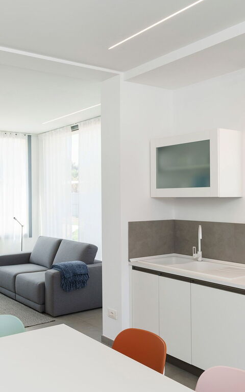 Villa Mia: Esszimmer, Küche, Wohnzimmer