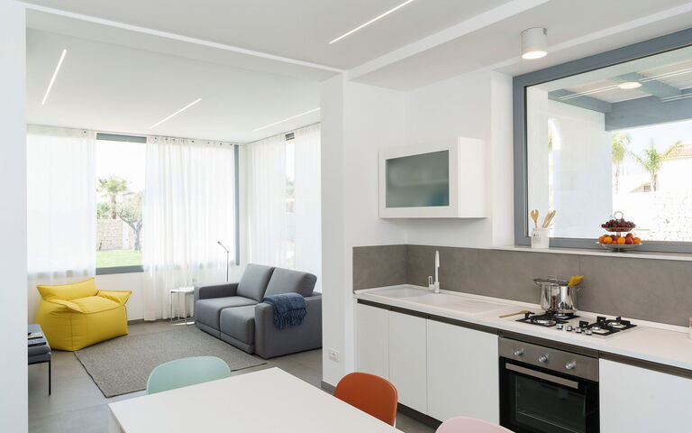 Villa Mia: Esszimmer, Küche, Wohnzimmer