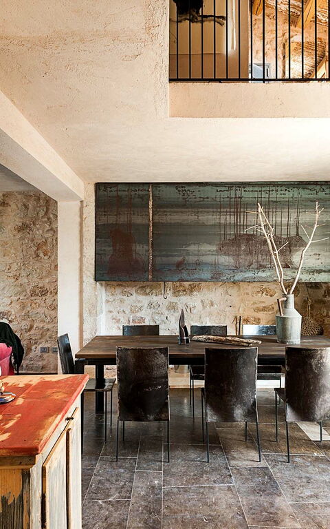 Villa Edicole: Esszimmer, Wohnzimmer