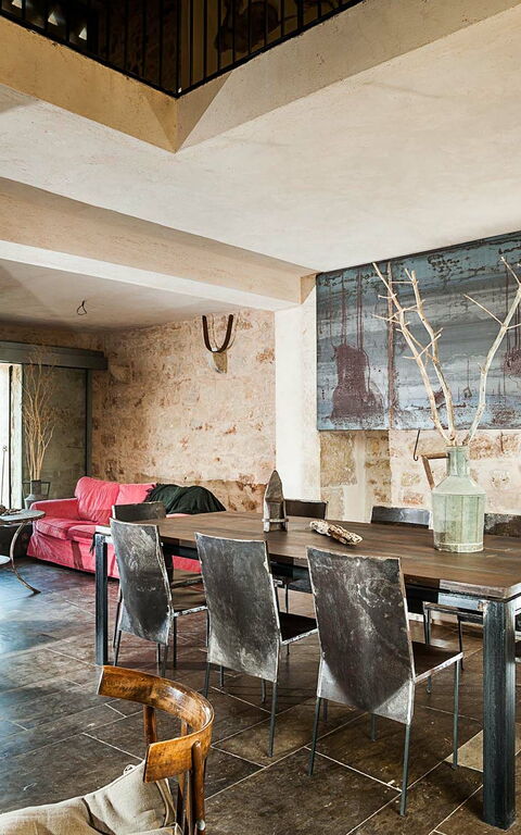 Villa Edicole: Esszimmer, Wohnzimmer