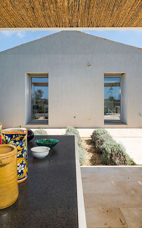 Villa Hybla: Balkon / Terrasse / Patio, Draussen