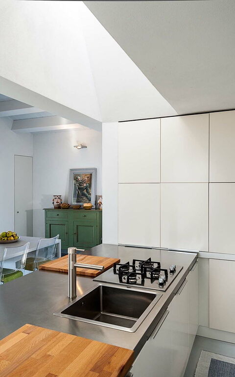 Villa Hybla: Esszimmer, Küche