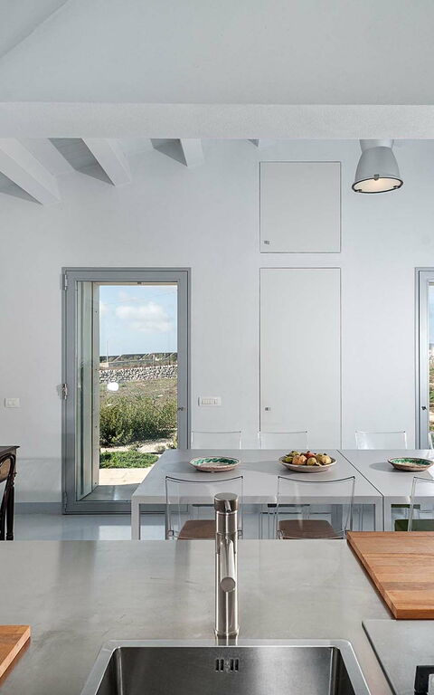 Villa Hybla: Esszimmer, Küche