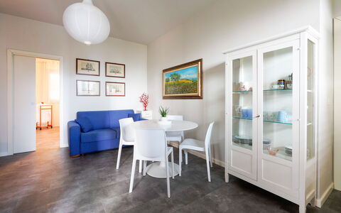 Unterkunft Corallo: Esszimmer, Wohnzimmer