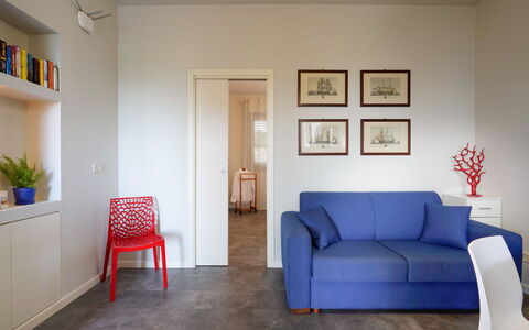 Unterkunft Corallo: Esszimmer, Wohnzimmer