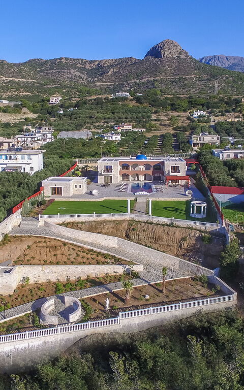 Villa Kalliste: Ansichten, Außen