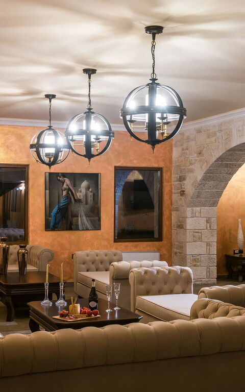 Villa Kalliste: Wohnzimmer