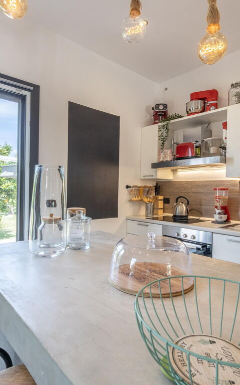 Villa Natura: Balkon / Terrasse / Patio, Draussen, Esszimmer, Küche