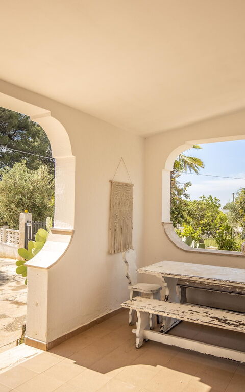 Villa Natura: Außen, Balkon / Terrasse / Patio, Draussen, Haupteingang