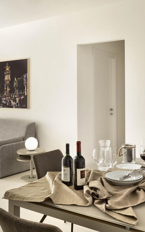 Villa Vera: Balkon / Terrasse / Patio, Esszimmer, Küche, Wohnzimmer