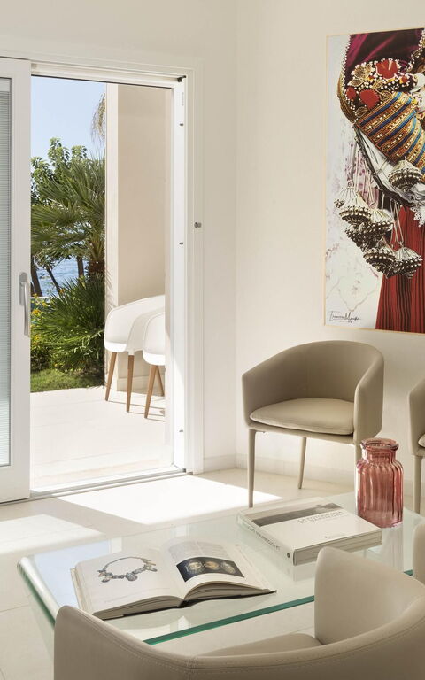 Villa Vera: Balkon / Terrasse / Patio, Wohnzimmer