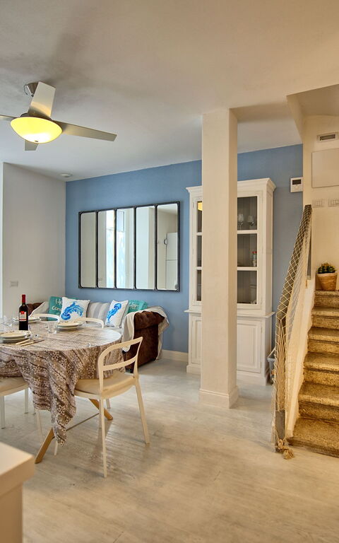 Casa Riva: Esszimmer, Wohnzimmer