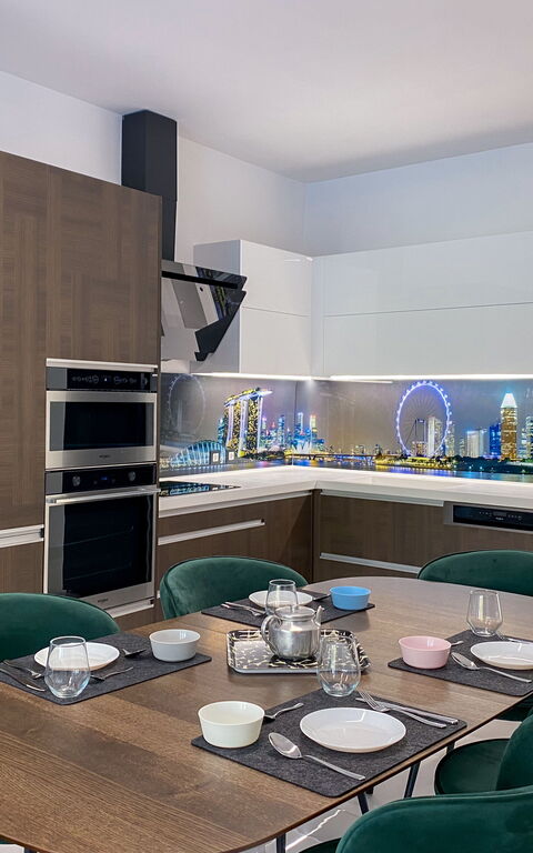 Casa Cafenio: Esszimmer, Küche