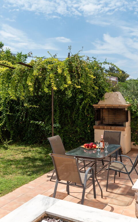 Villa Stratianna: Außen, Balkon / Terrasse / Patio, Draussen