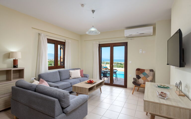Villa Stratianna: Wohnzimmer