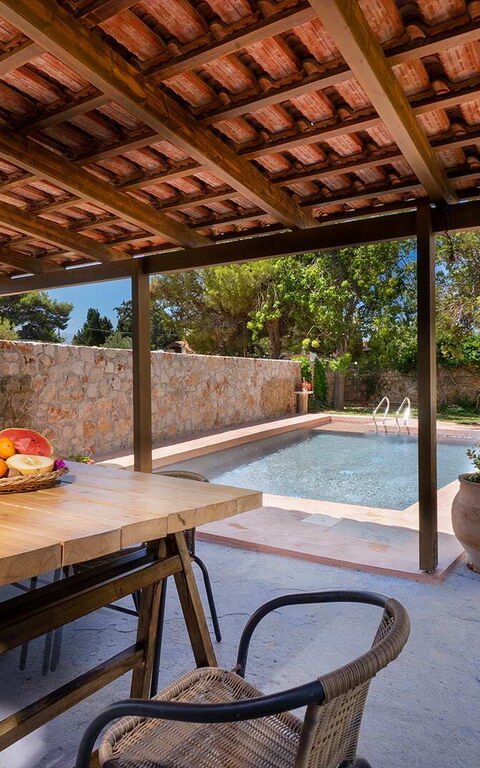 Villa Giani: Balkon / Terrasse / Patio, Draussen, Schwimmbad