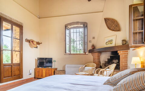 Unterkunft Capanna: Schlafzimmer, Wohnzimmer