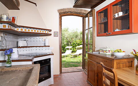 Unterkunft Capanna: Esszimmer, Küche