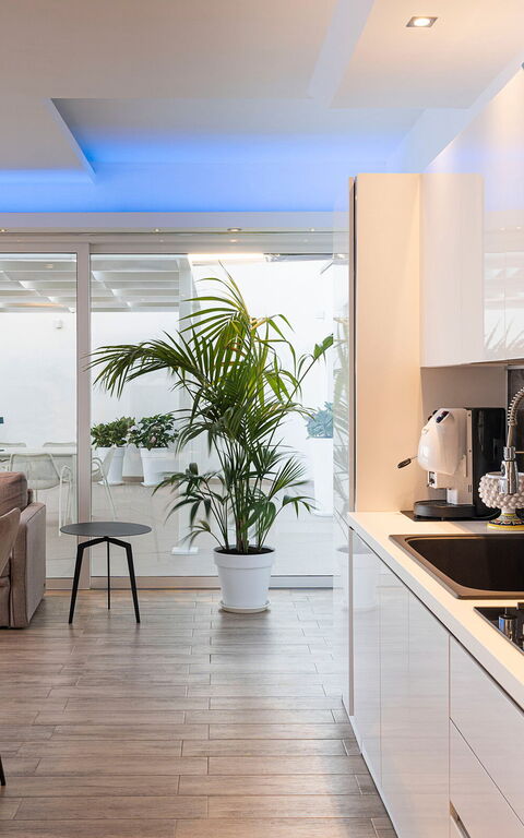 Villa Domizia: Esszimmer, Küche