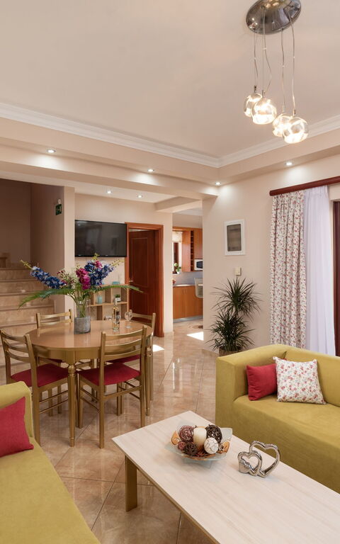 Villa Halepi: Wohnzimmer