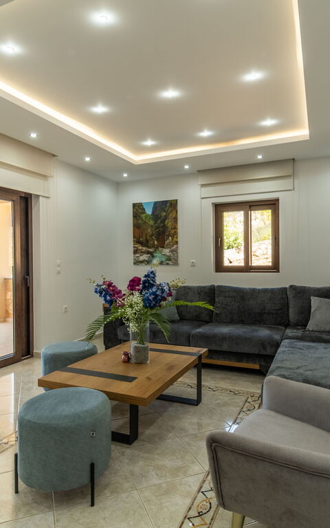 Villa Halepi: Wohnzimmer