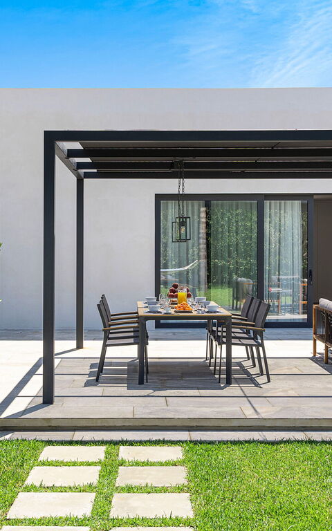 Villa Bonita: Außen, Balkon / Terrasse / Patio, Draussen, Garten