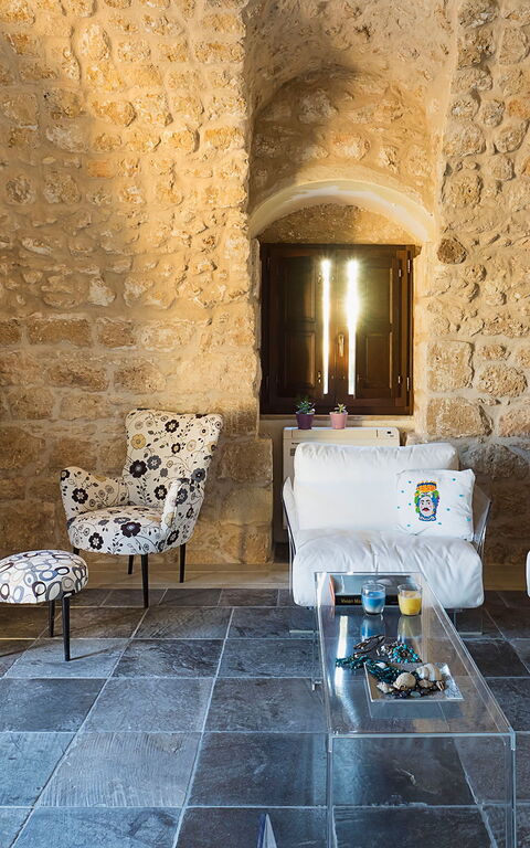 Villa Corte Dorata: Wohnzimmer