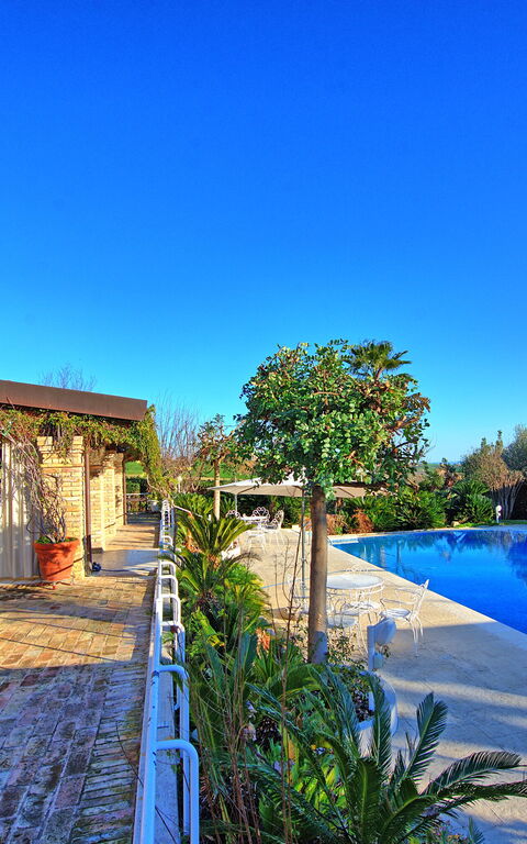 Villa Vittoria: Draussen, Schwimmbad