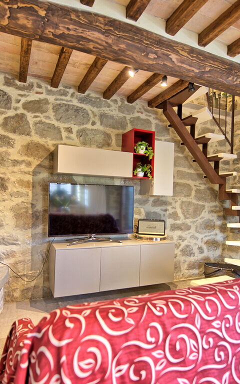 Villa Mulino: Esszimmer, Küche, Wohnzimmer