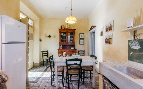 Unterkunft Verderame: Esszimmer, Wohnzimmer